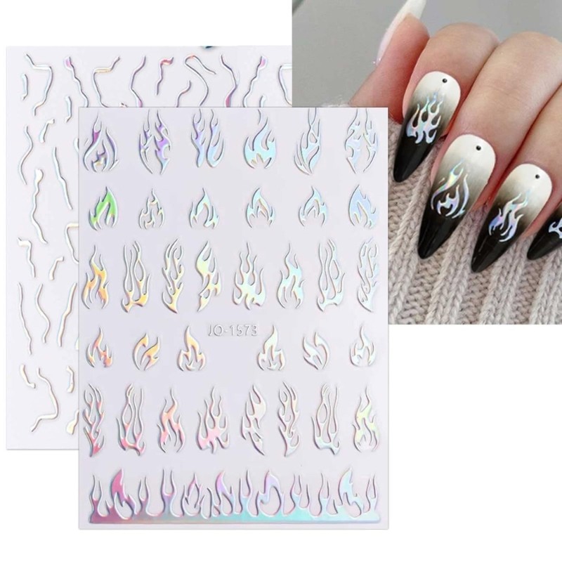 12pcs Colorful Nail Wraps Offering Comfort and Styles Manicure For Any Event