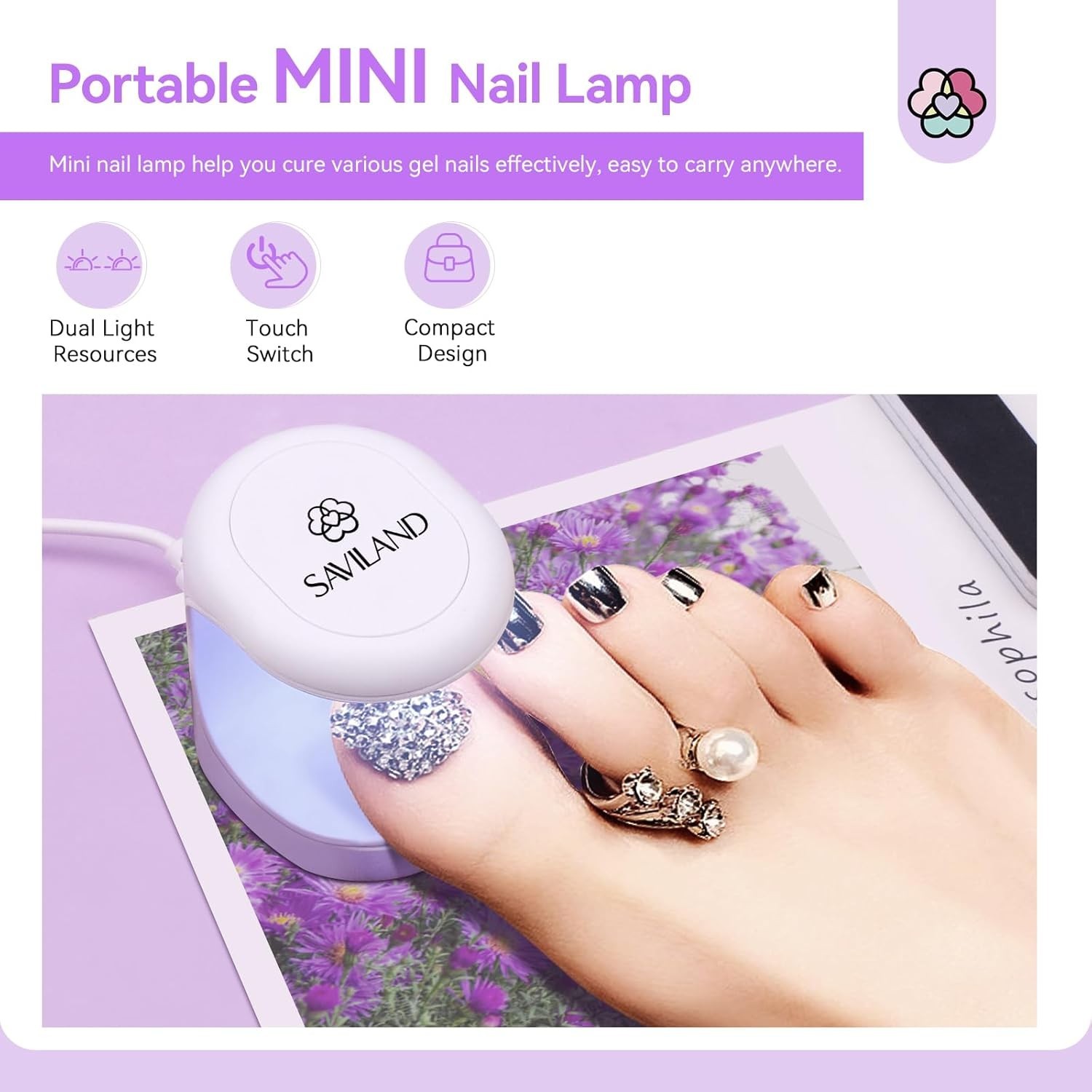 Gel Toe Nail Tips Kit – 500 Pcs Poly Toenails + Nail Drill