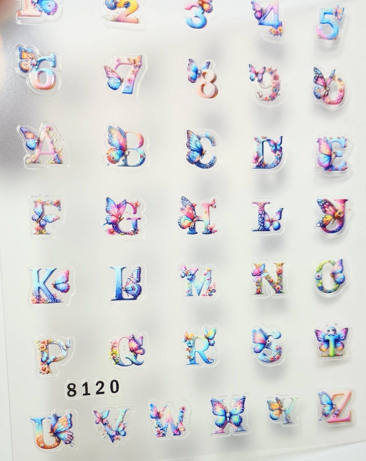 5D Embossed Art Nails Face Phone Stickers Women Girls Nail Art Decoration DIY