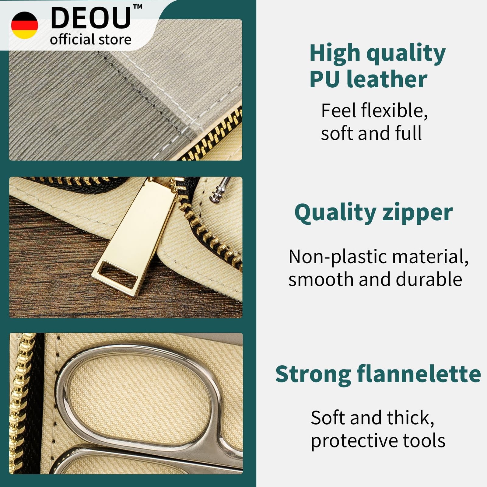 DEOU Manicure Sets Nail Clippers Stainless Steel Manicure and Pedicure kit Gi…