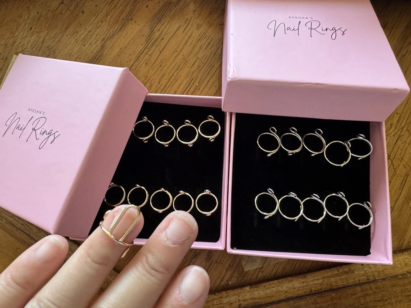Ayesha Nail Rings Silver / Gold