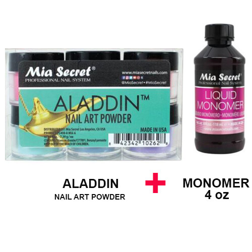 Mia Secret Monomer 4 oz with 6 Colors Set Nail Art Powder Selection (Pick Yours)