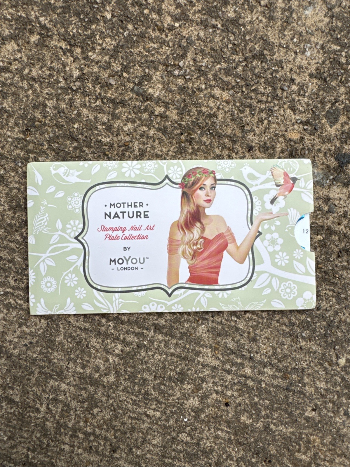 Mother nature, stamping nail art plate Number 12