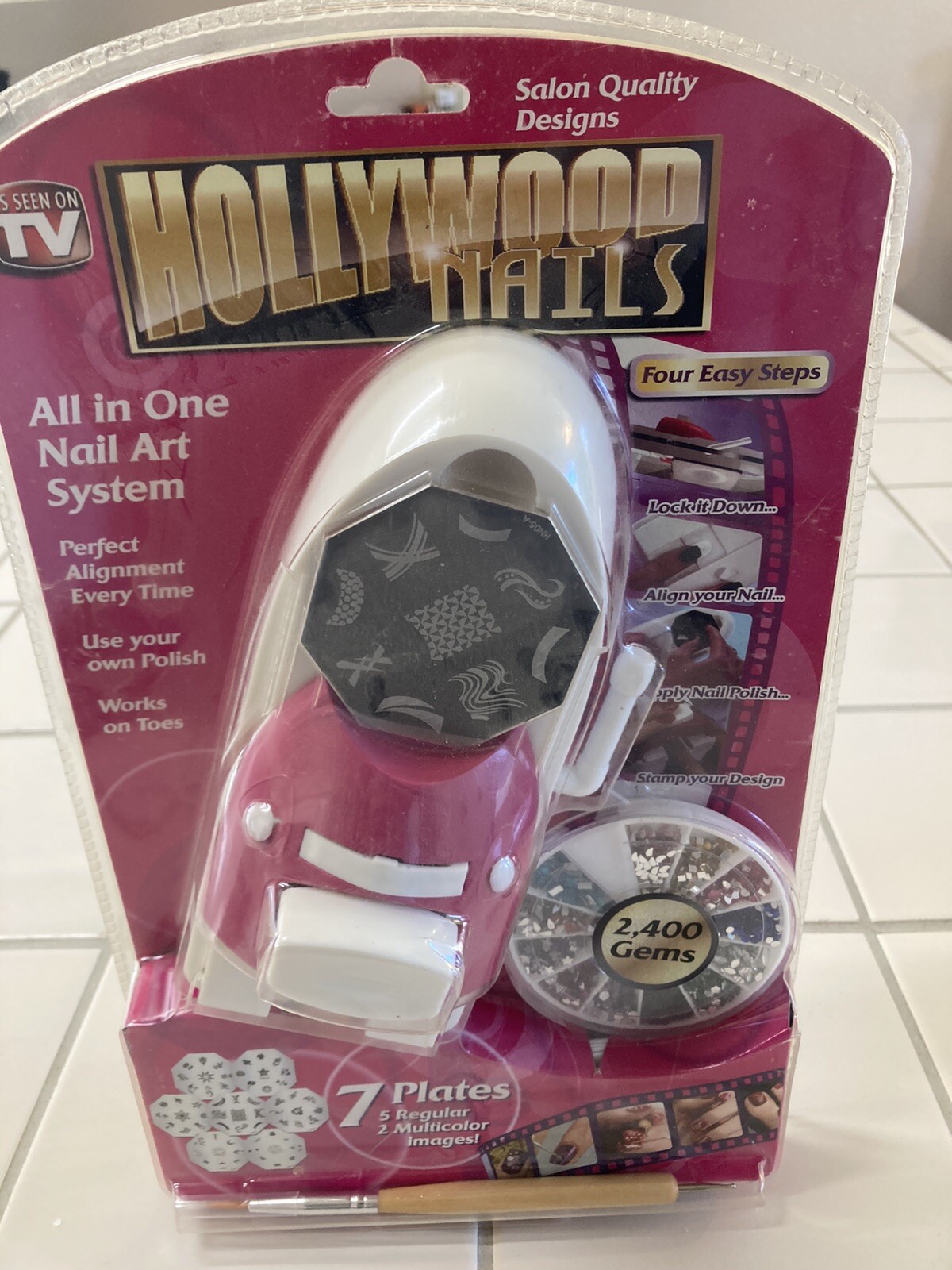 Sealed Inventel Hollywood Nails All In One Nail Art System Kit As Seen On TV
