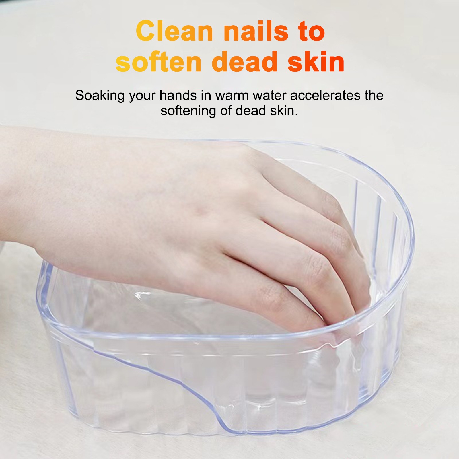Nail Soaking Bowl Acrylic Manicure Transparent