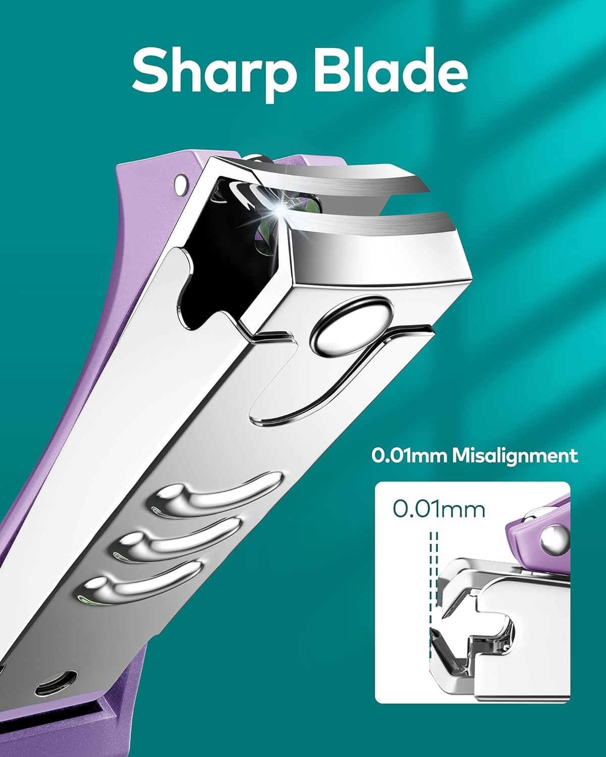 Nail Clippers with Nail File, Anti Splash Nail Clipper Set for