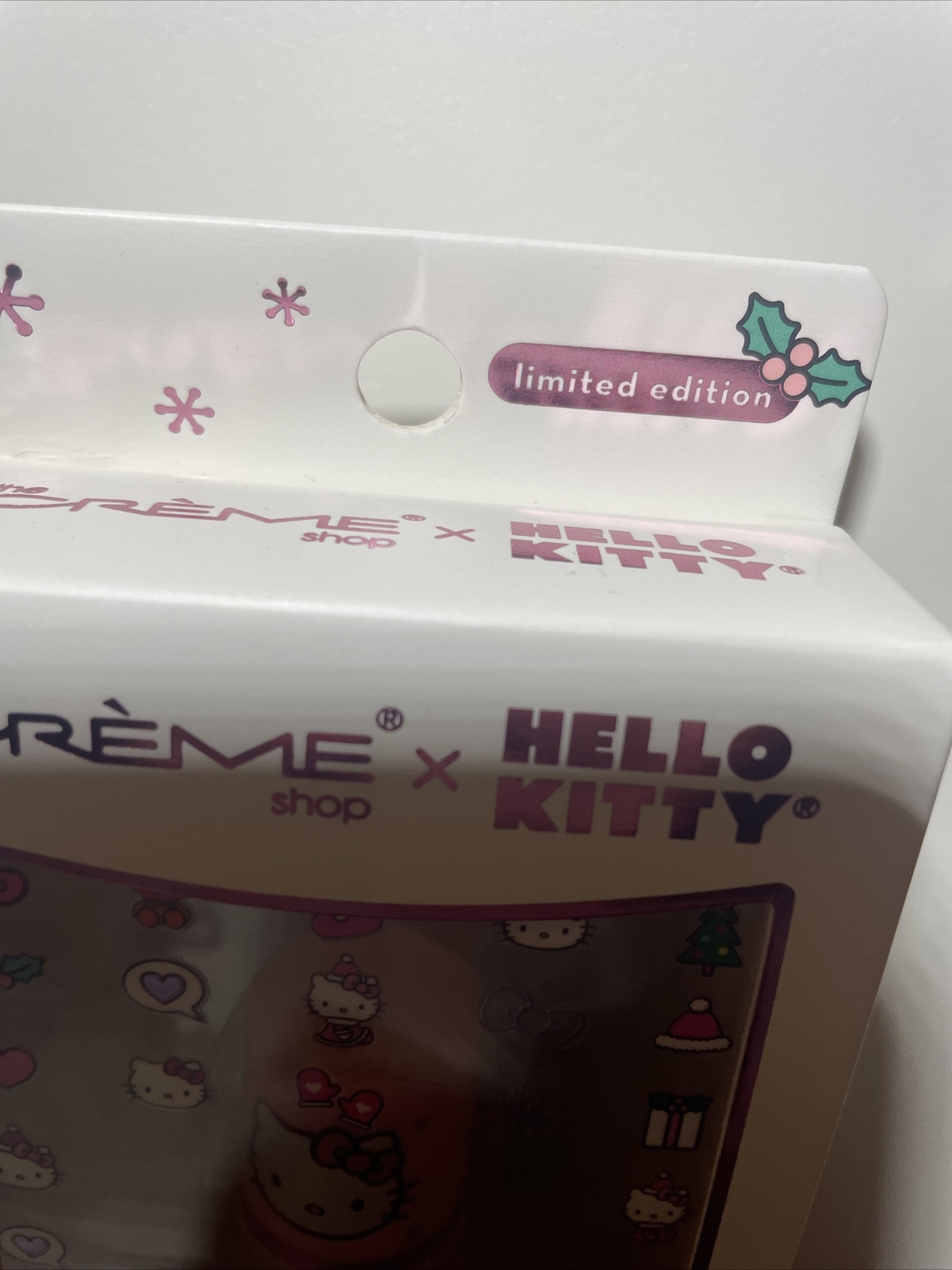 The Creme Shop X Hello Kitty Clear Polish With 50 Holiday Nail Decals Limited Ed