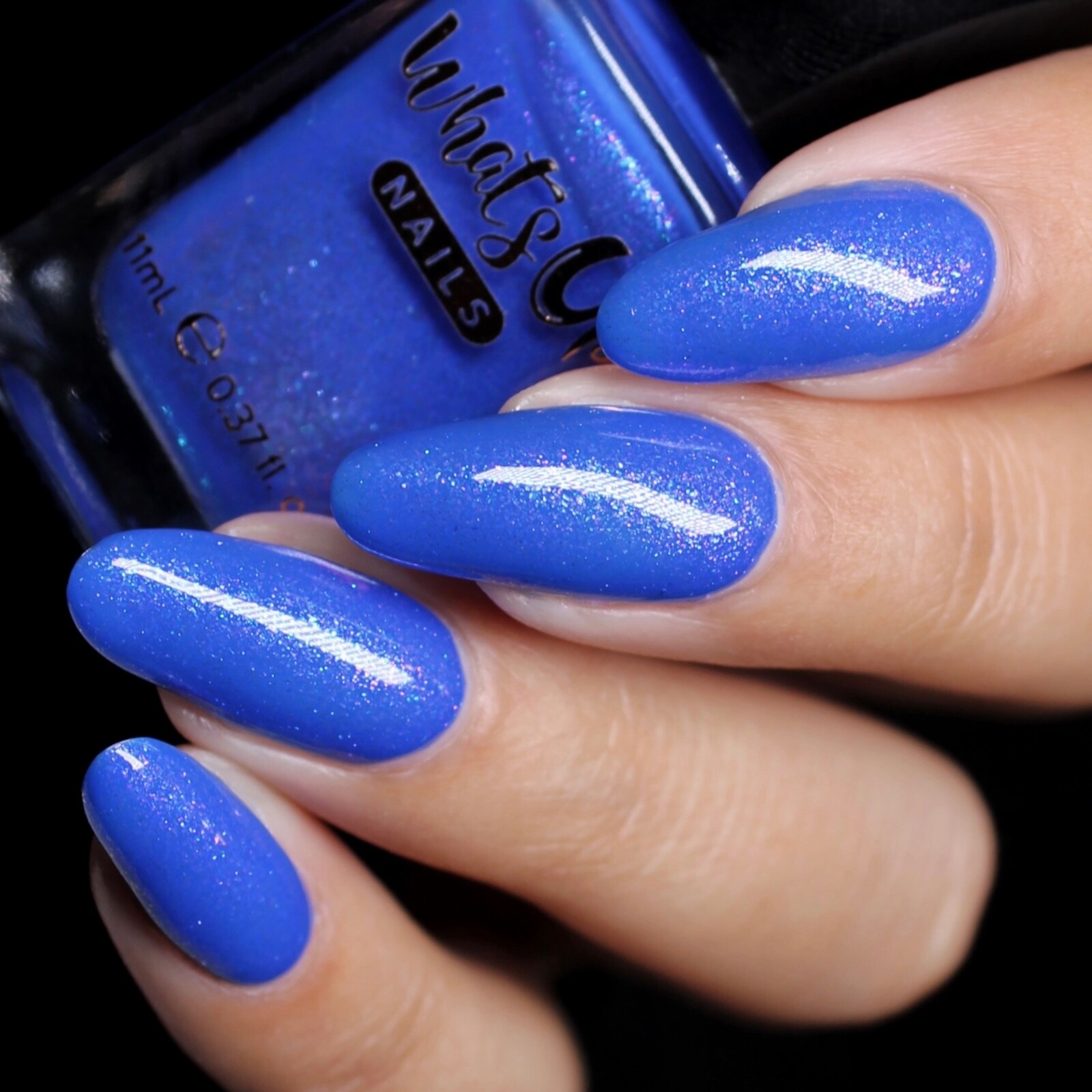 Moody Duty Regular Polish (Bright Blue with Shimmer), Nail Polish for Nail Art