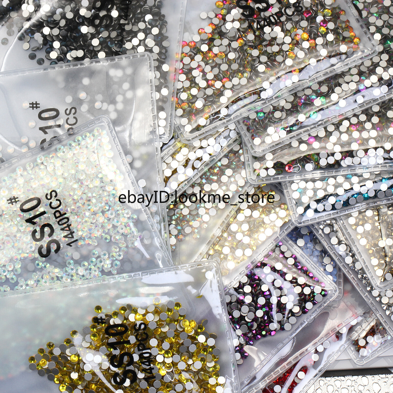 1440p 2.8mm (ss10) Crystal Glass Rhinestones Flatback Gems Nail Art Crafts Decor