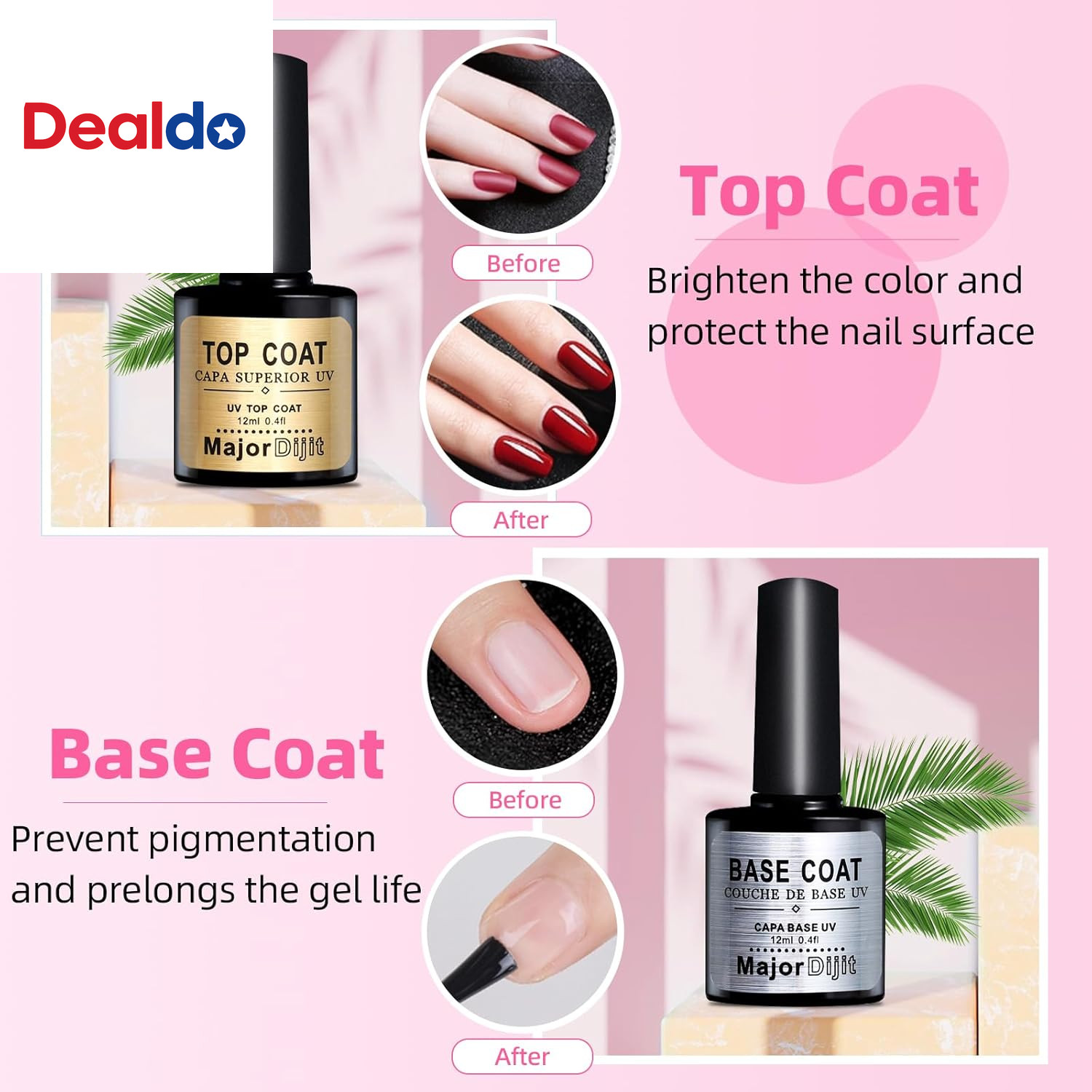 Complete Acrylic Nail Starter Kit with LED Lamp, 12 Colors Powder Acrylic Liquid