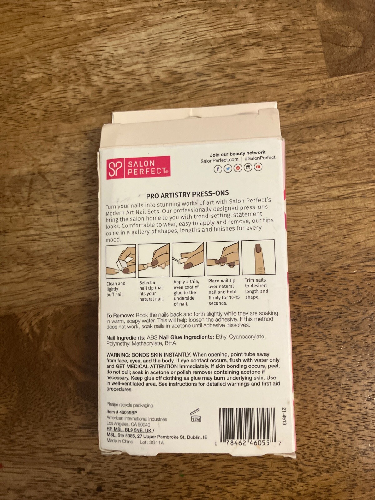 Modern Art salon nails,used, 16 nails