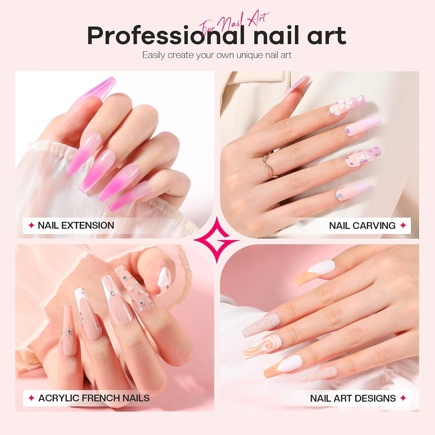 Acrylic Nail Kit for Beginners: 0 Experience Needed to Complete Acrylic Nail …
