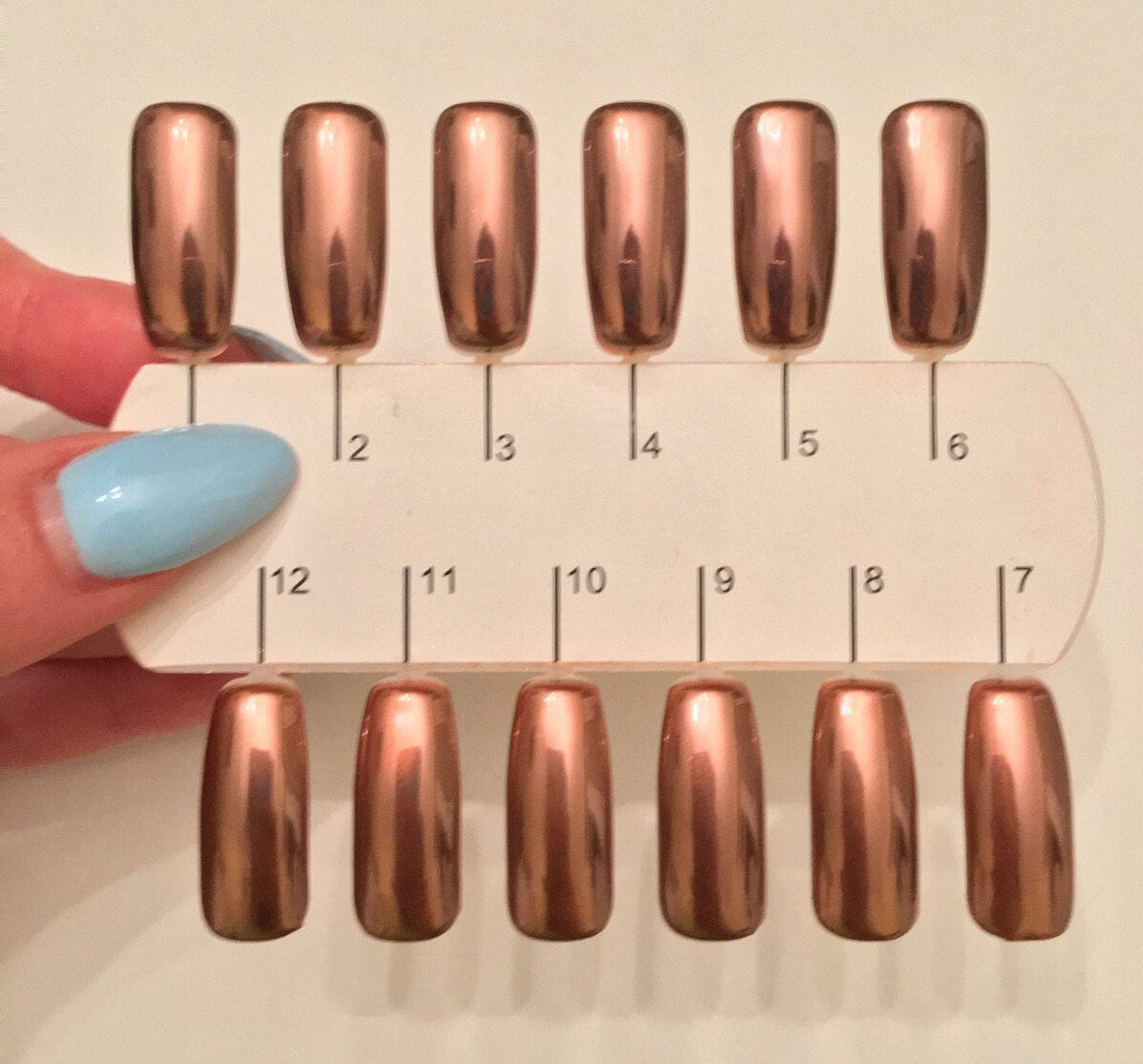 New ROSE GOLD NAILS POWDER Mirror Chrome Effect Pigment Nail Art UK SELLER (u)