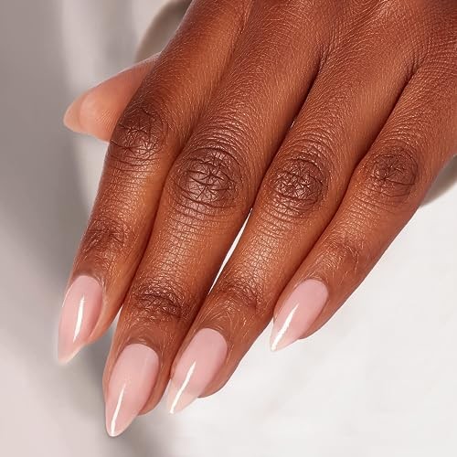 Almond Dusty Pink Press on Nails – 48 Pcs Neutral Thick Almond Dusty Pink