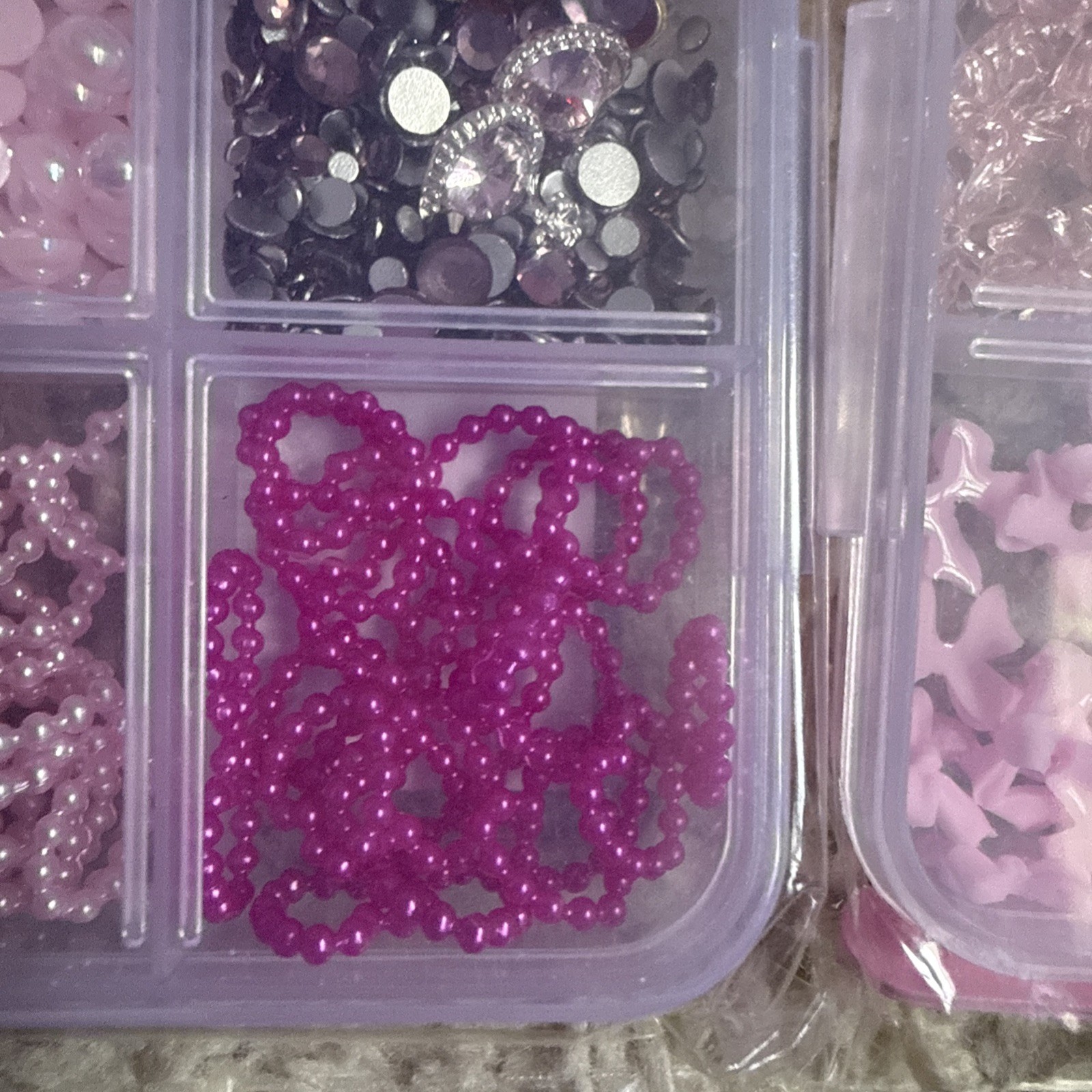 3000 Nail Charms Pieces Multi Shape New