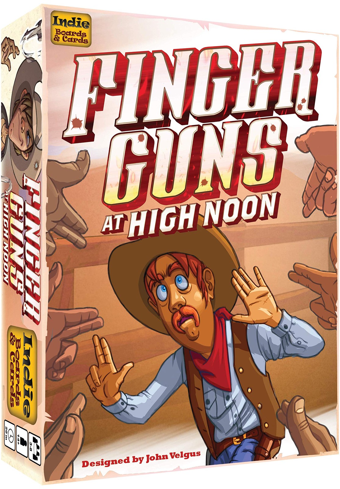 Finger Guns at High Noon by Indie Boards & 7.87 x 5.91 x 1.77 inches, Tan