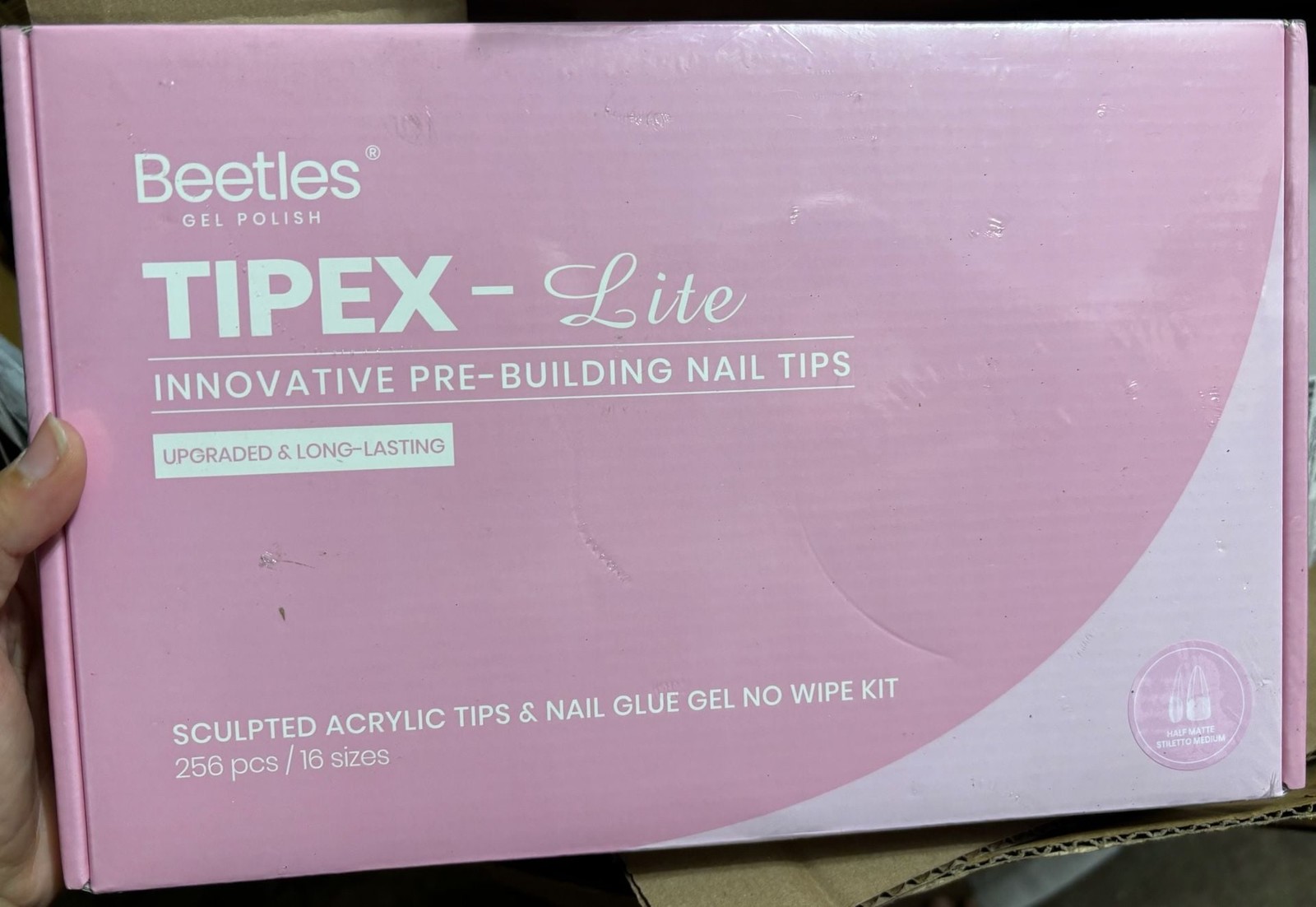 Beetles TIPEX-Lite Innovative Pre-Building Nail Tips & Nail Glue Gel Kit