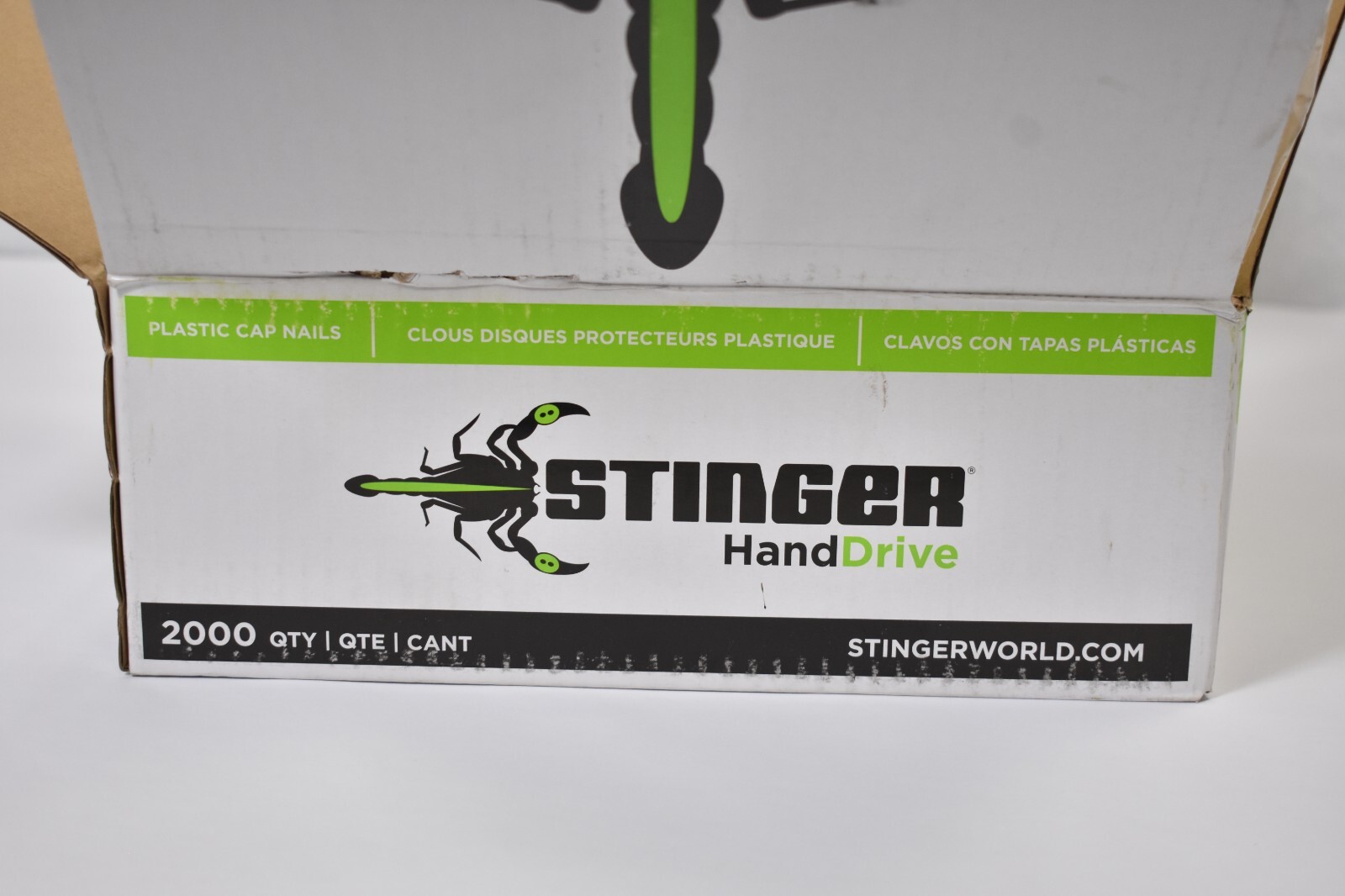Stinger Hand Drive 1″ Plastic Cap Nail Set 2000 Count Pack Green 0135053