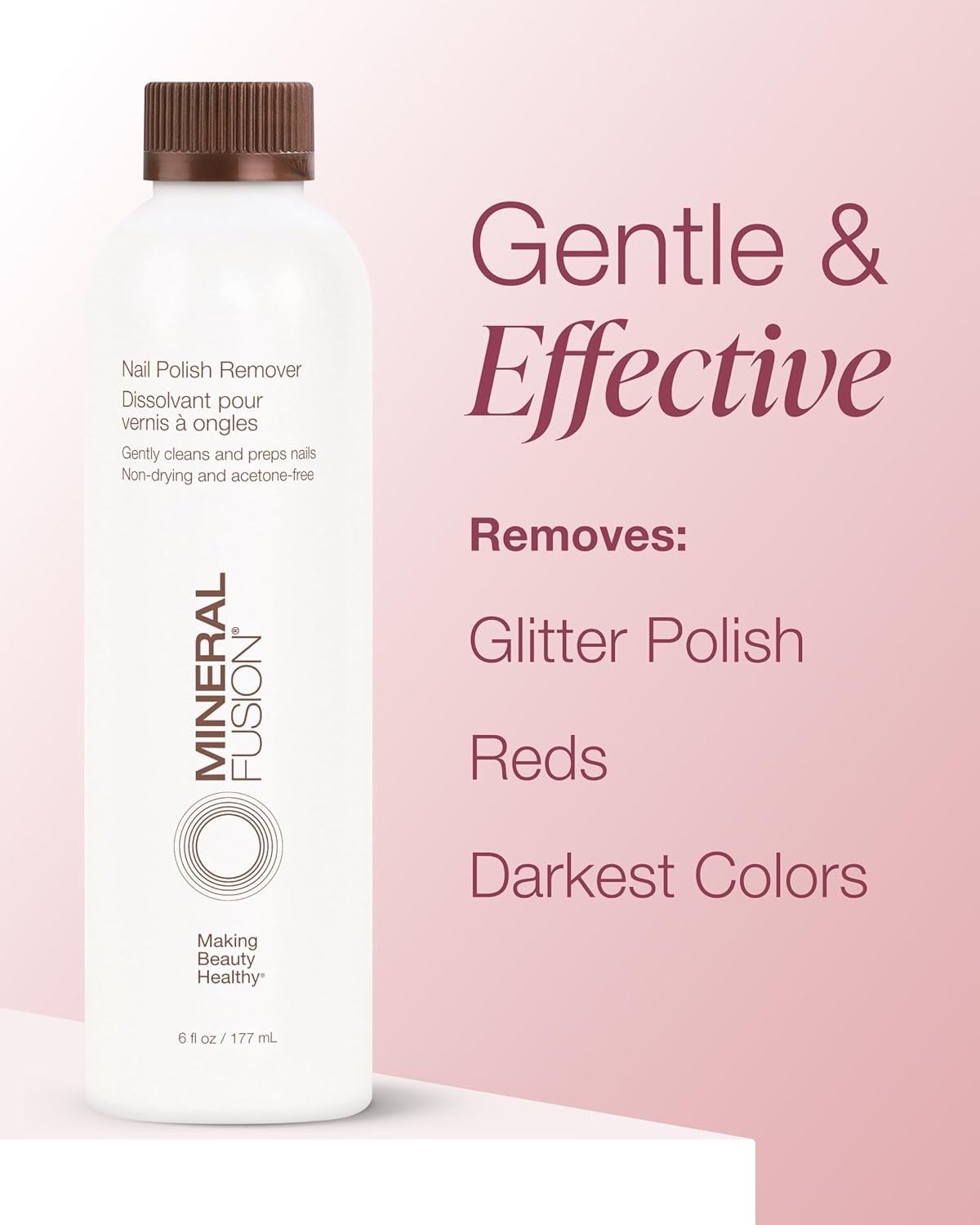 Mineral Fusion Nail Polish Remover – Acetone-Free Care with Natural…