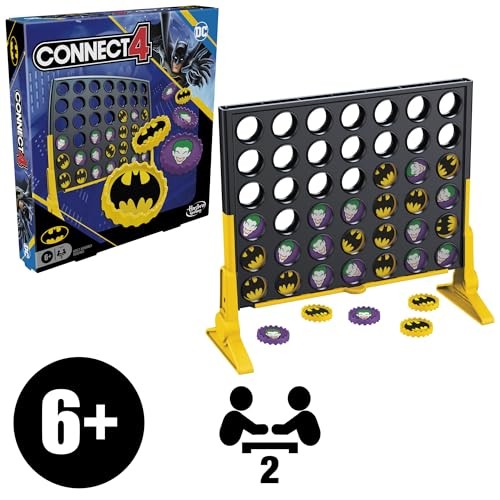 Connect 4 Batman Game | Batman-Themed 4 in a Row | Small, Not Applicable