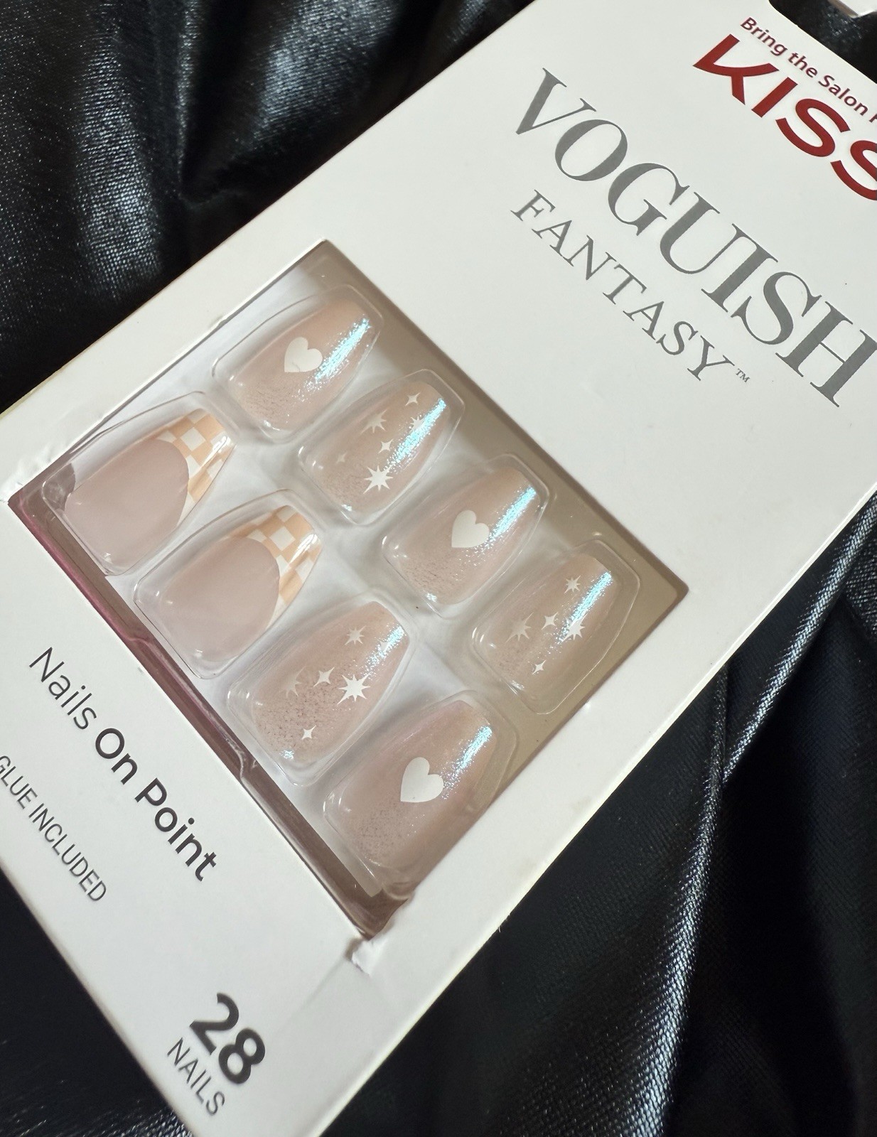 Kiss Voguish Fantasy Press On Nail Set Of 28~Includes Free Gifts💝