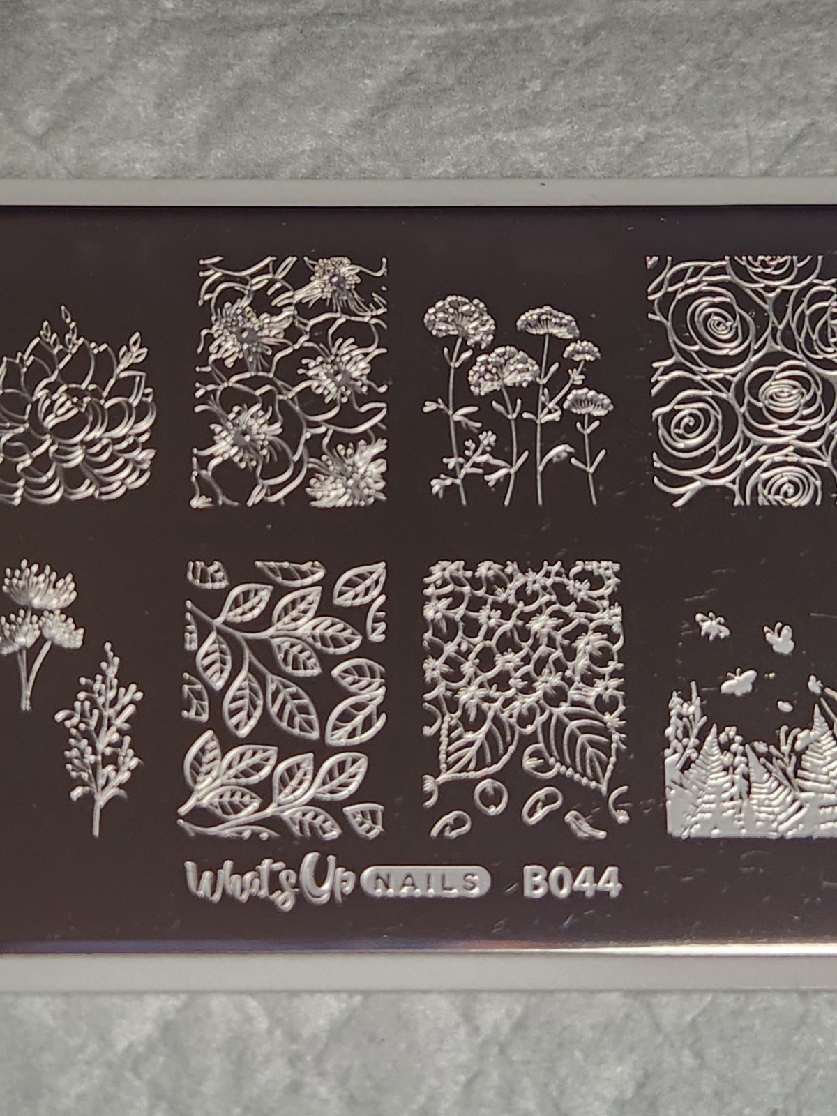 What’s Up Nail Stamping Plate B044 – From Ground Comes Life