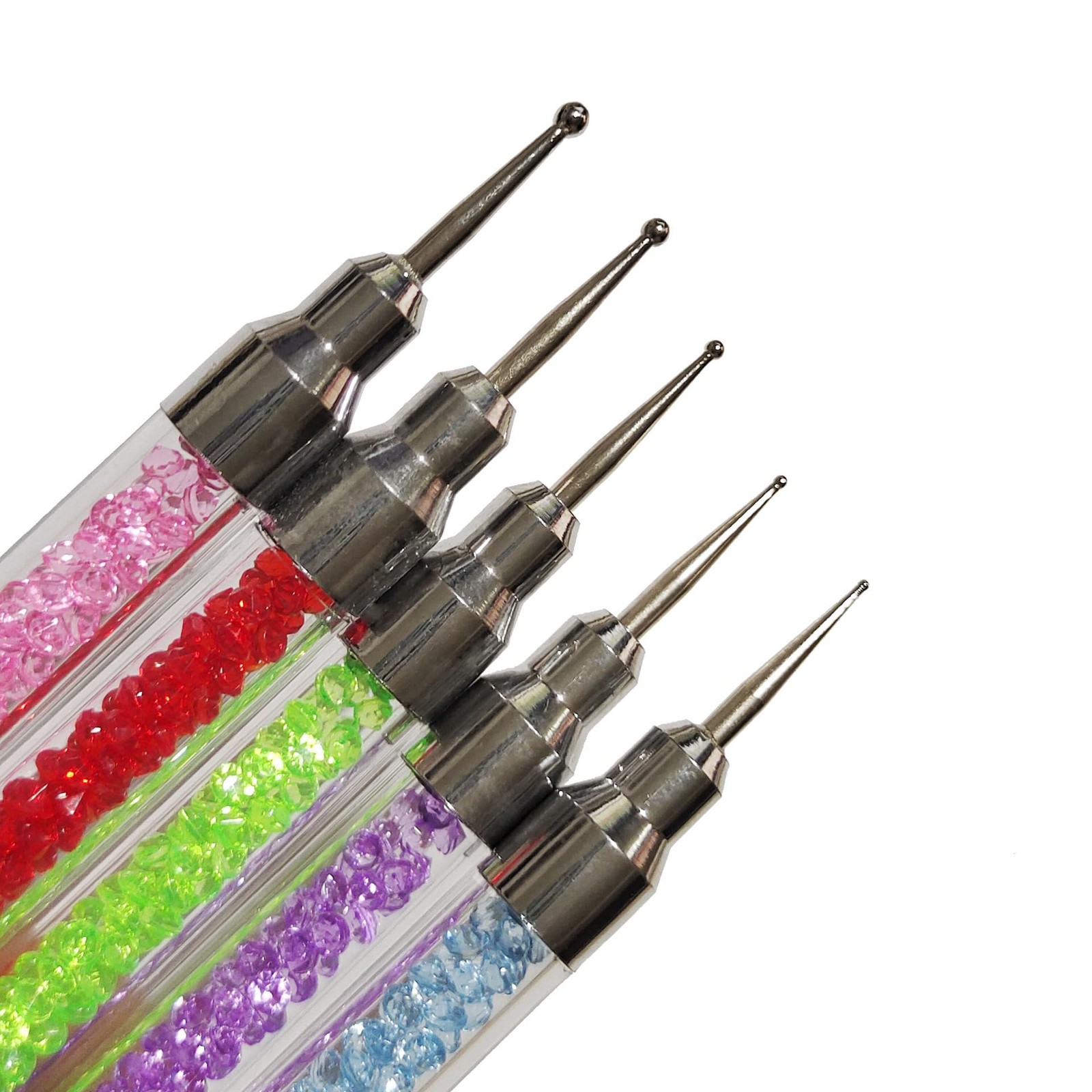 Bolígrafos de silicona de doble punta decoración de uñas, herramientas puntos