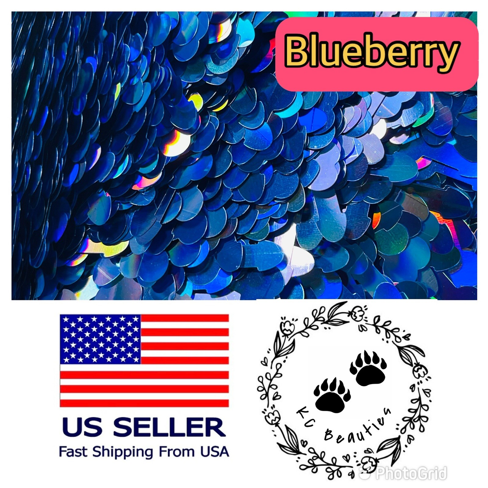 Blueberry Holographic Penis Adult Shape Glitter Nail Art Acrylics 1 TBSP Tumbler