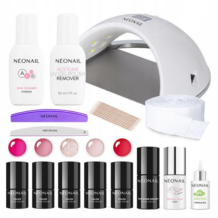 NeoNail Starter Set ADORABLE | 5x UV Nail Polish 3ml Lampa LED 21W/48 | DPD
