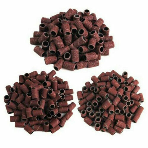 100pcs Sanding Bands Drills Bits Nail Art 80/120/180# Machine Gel Acrylic Tips