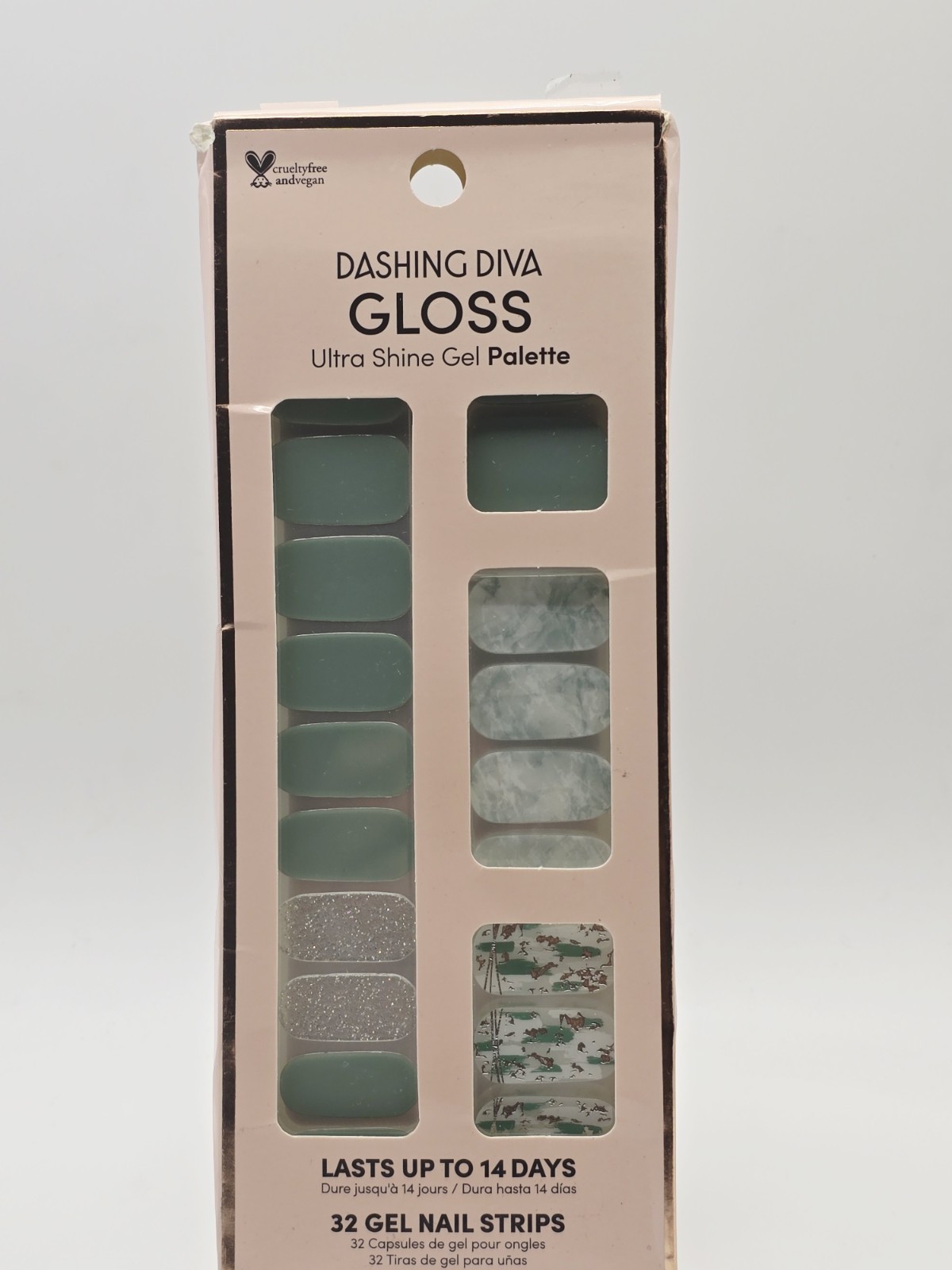 Dashing Diva Gloss Ultra Shine Palette 34 Gel Nail Strips Desert Quartz