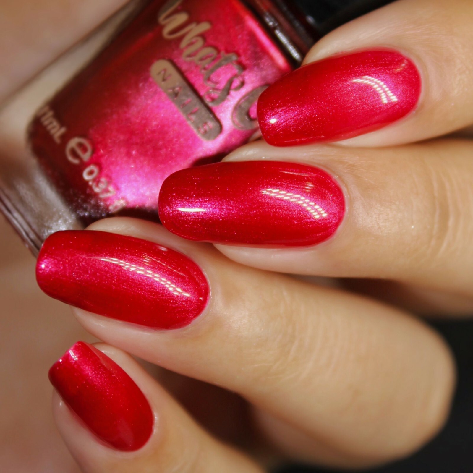 Cherry-bration Regular Polish (Metallic Red), Polish for Nail Art