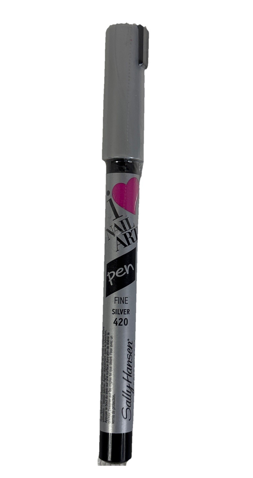 Sally Hansen I 💞 Nail Art Pen Fine Silver 420 – 0.04 fl oz BRAND NEW SEALED