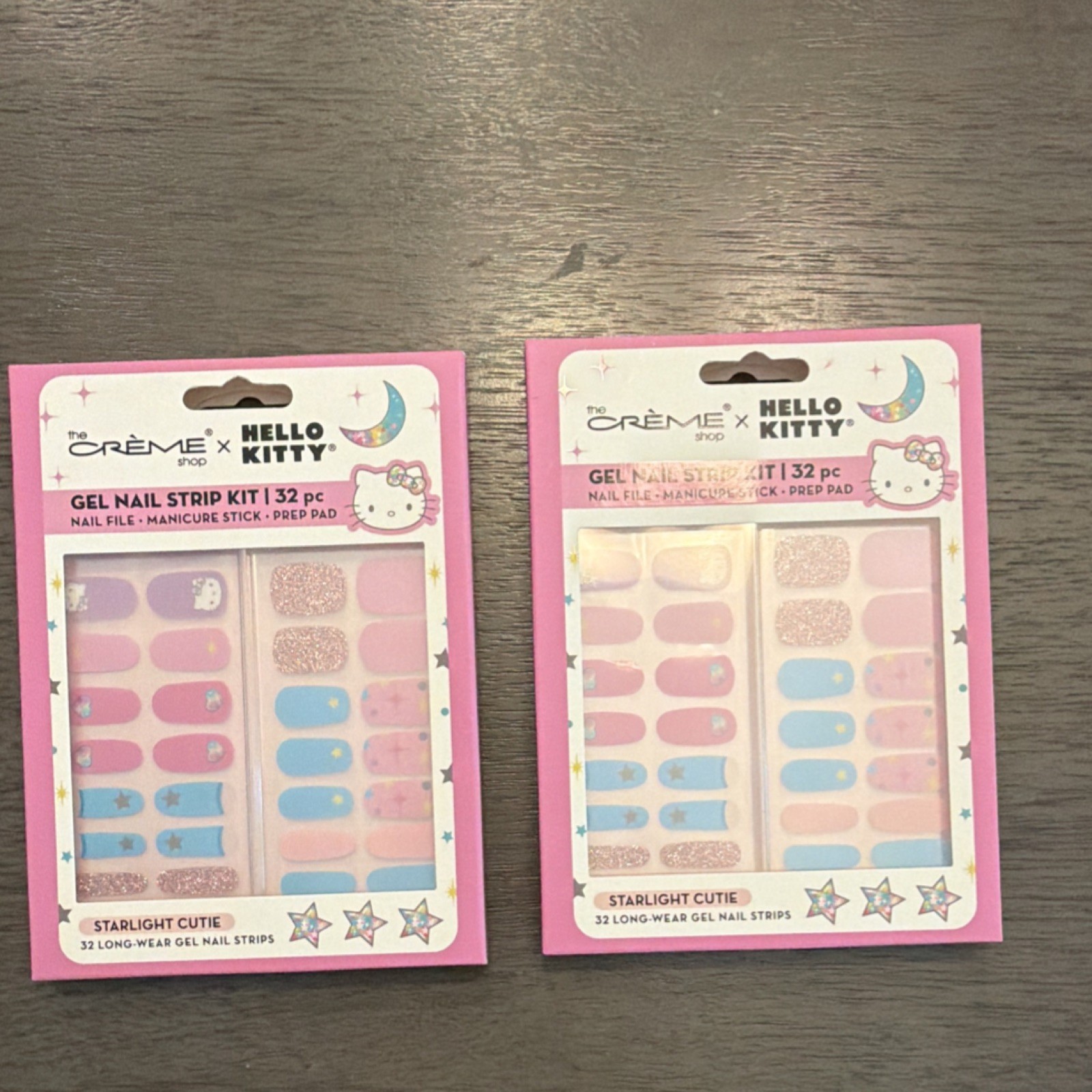 The Crème Shop x Hello Kitty Starlight Cutie Glitter Nail Strips Kit 2 Pack