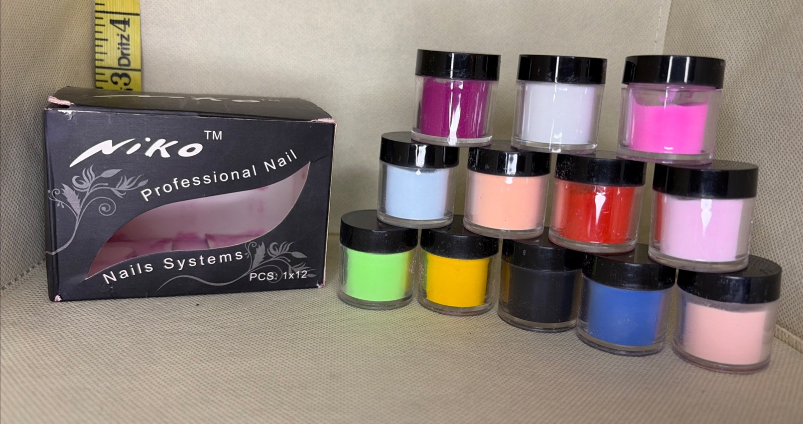 Nail Acrylic Niko Nail Powder 12 PCS Set