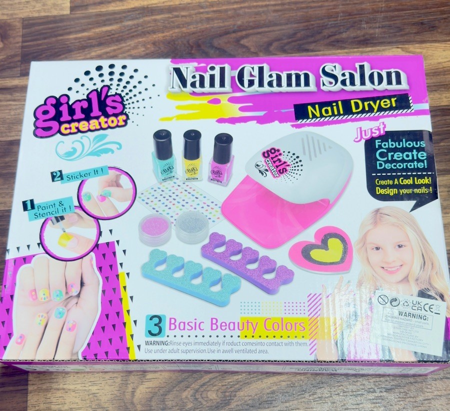 Ultimate Nail Art Studio Kit for Kids 6+ – Fun Polish, Dryer & Creative Stickers