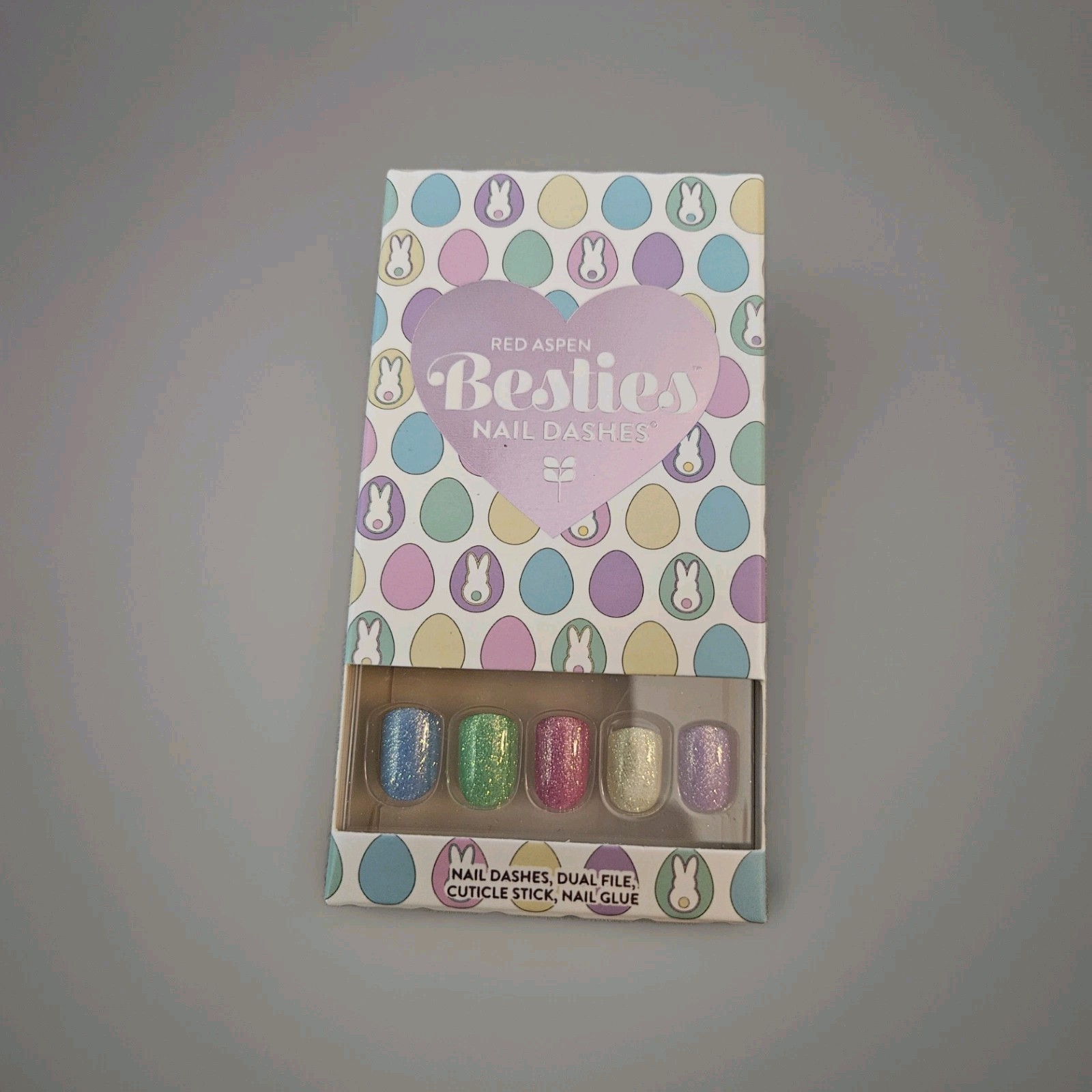 Red Aspen “No-Bunny Like You” Besties Matching Press-On Nails | Lana Nail Dashes