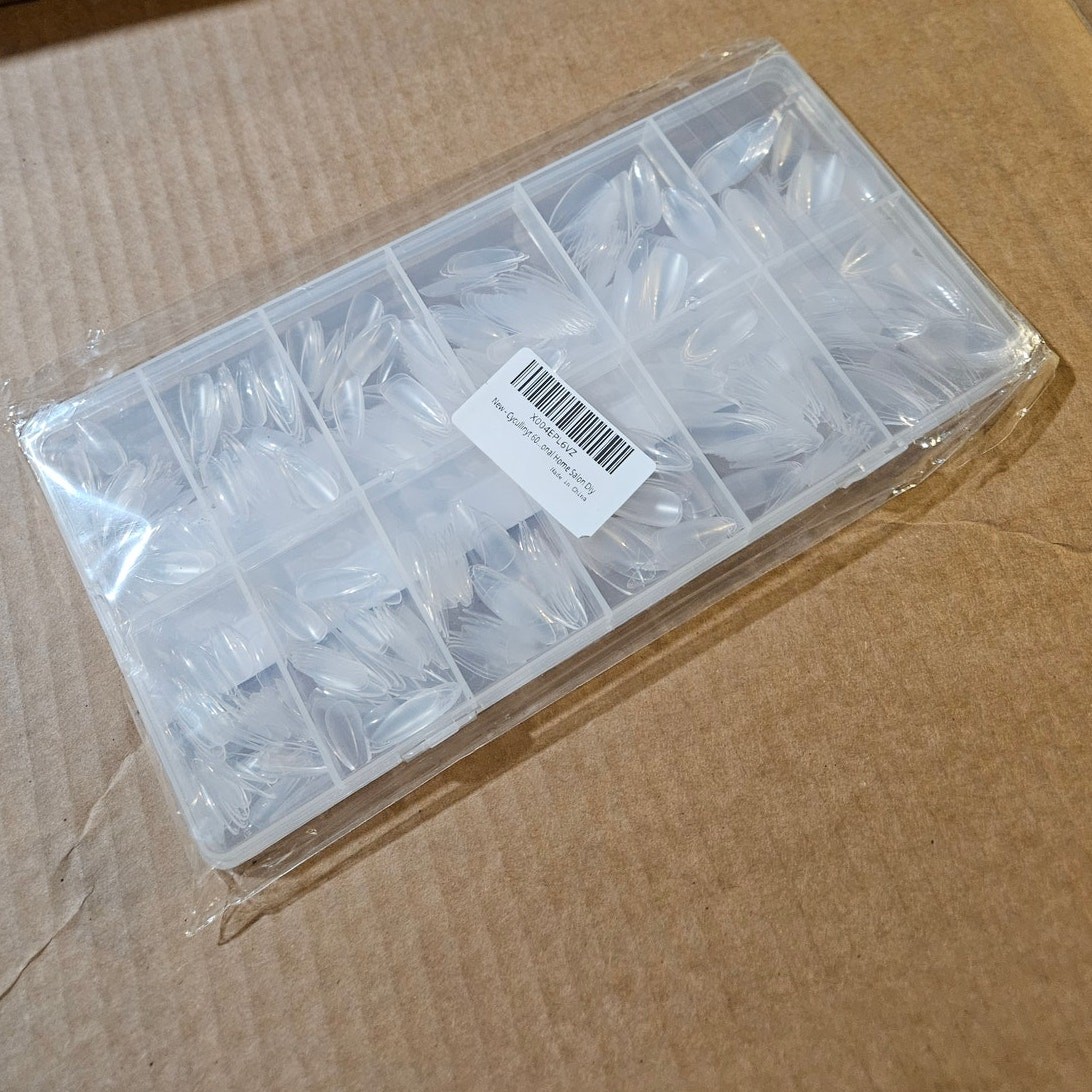 Boutique Extra Long Full Cover Soft Gel Tips ~ 600PCS ~ 12 sizes ~ Clear