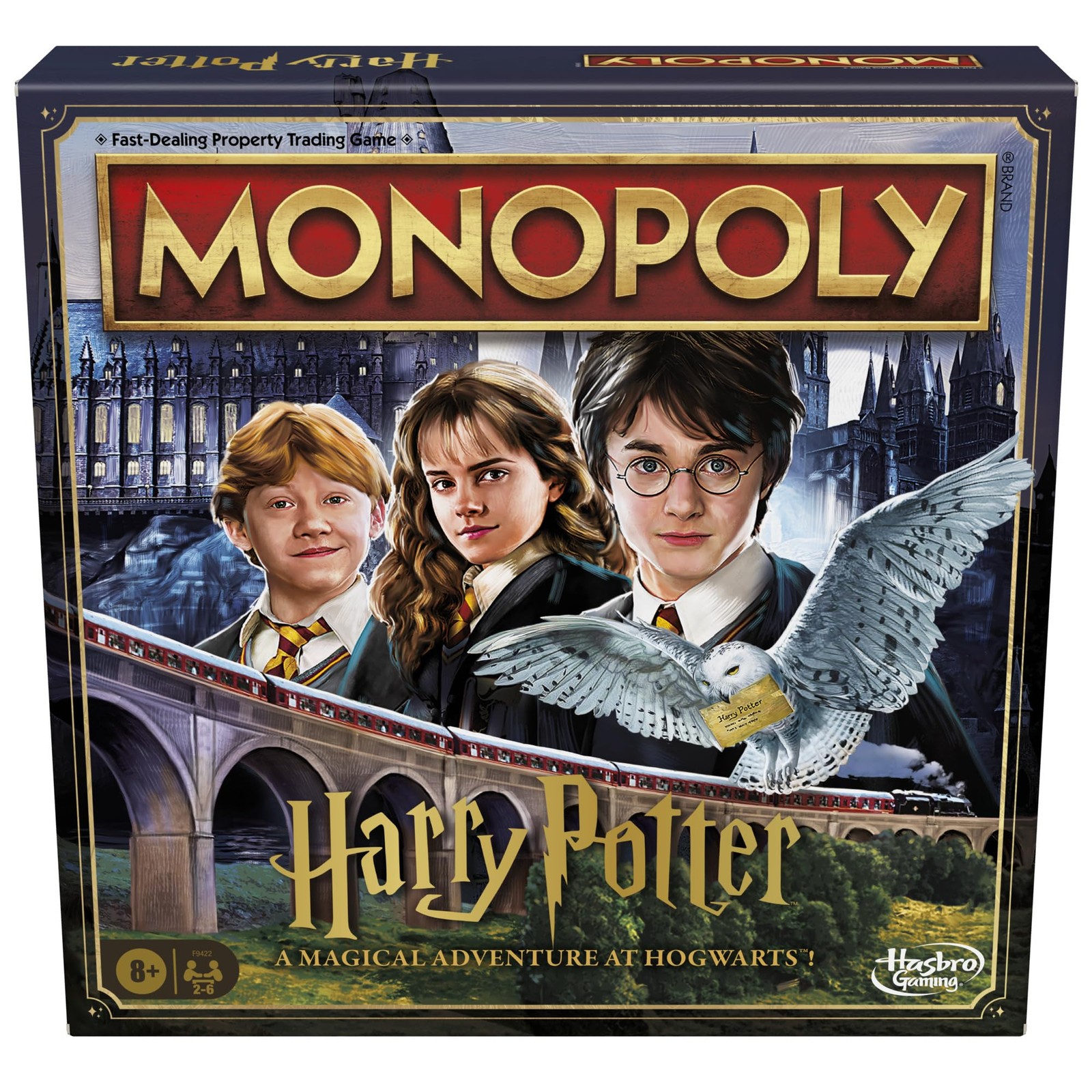 Hasbro Gaming Monopoly Harry Potter 29.2 x x 0.1 cm, Blue and Yellow