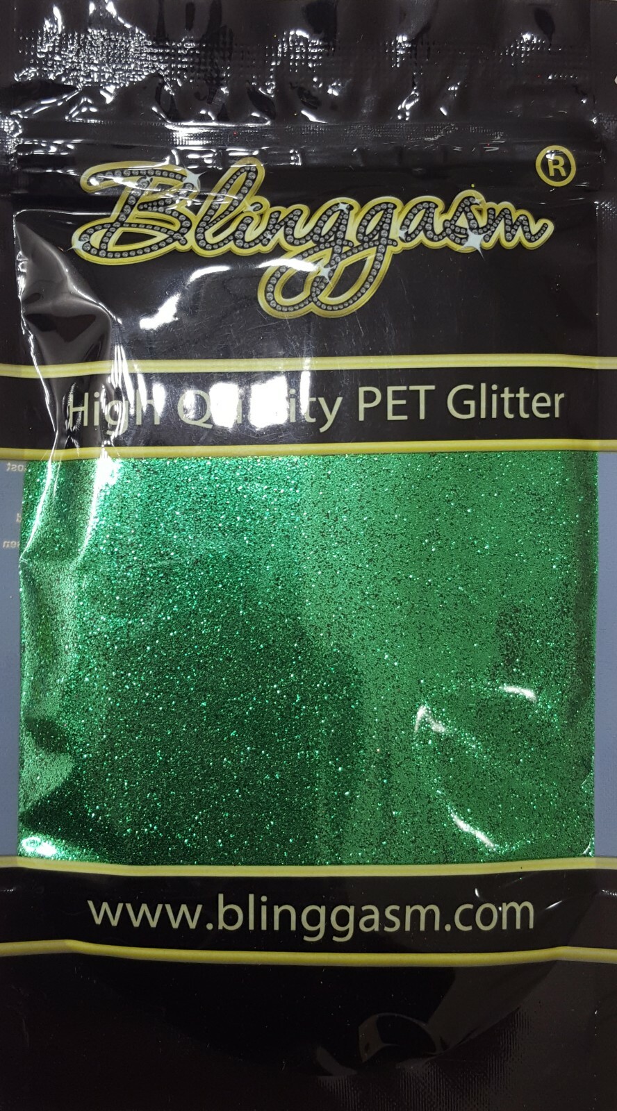 METALLIC SOLVENT RESISTANT GLITTER 3.5 OZ BY WEIGHT #30 B0602 MALACHITE GREEN