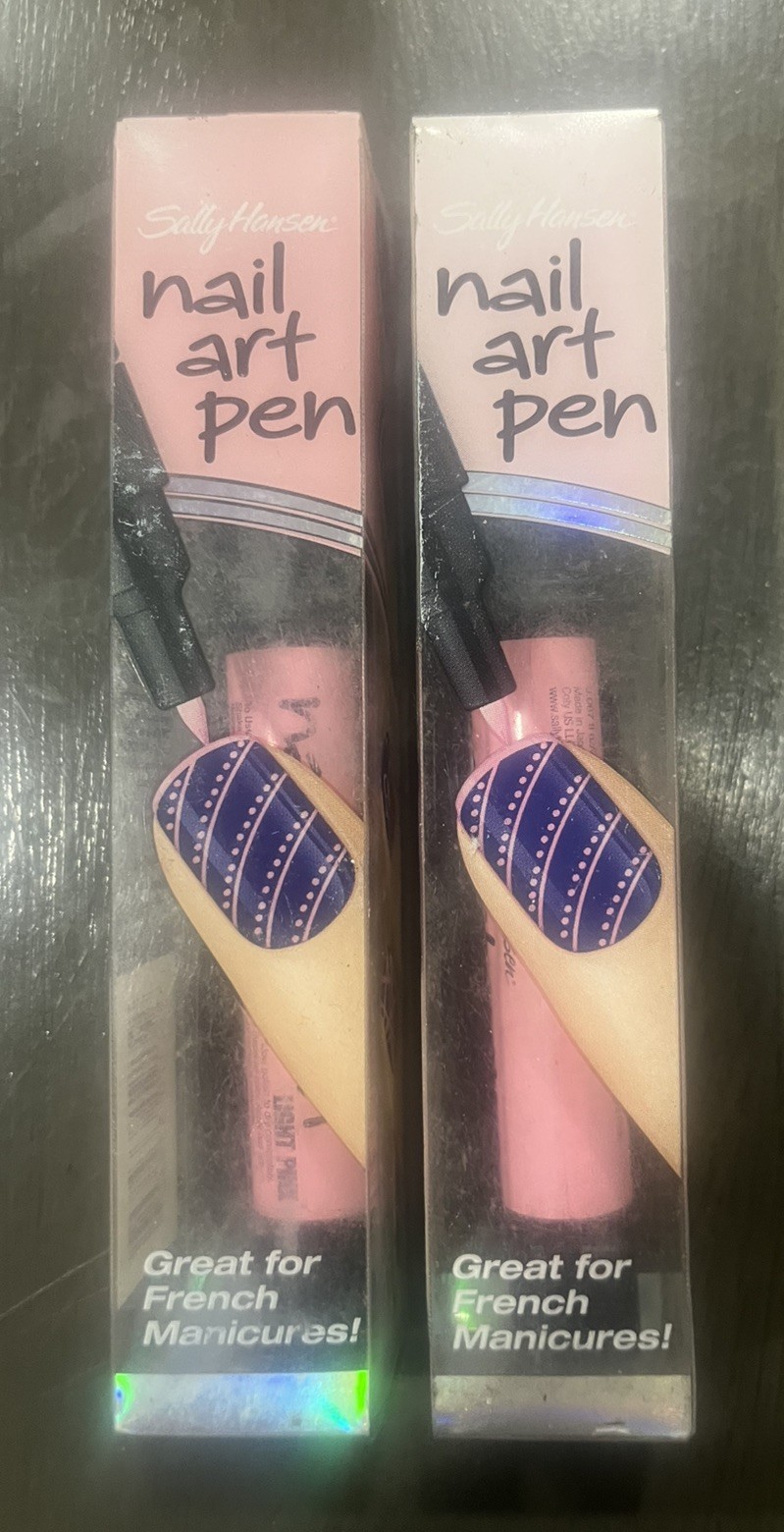 2x Sally Hansen NAIL ART PEN Custom Nail Design French Mani 03 Light Pink *NEW*