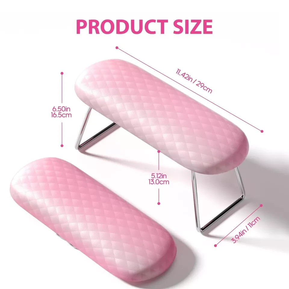 Nail Arm Rest Microfiber Leather Manicure Hand Pillow Professional Nail Rest Cu
