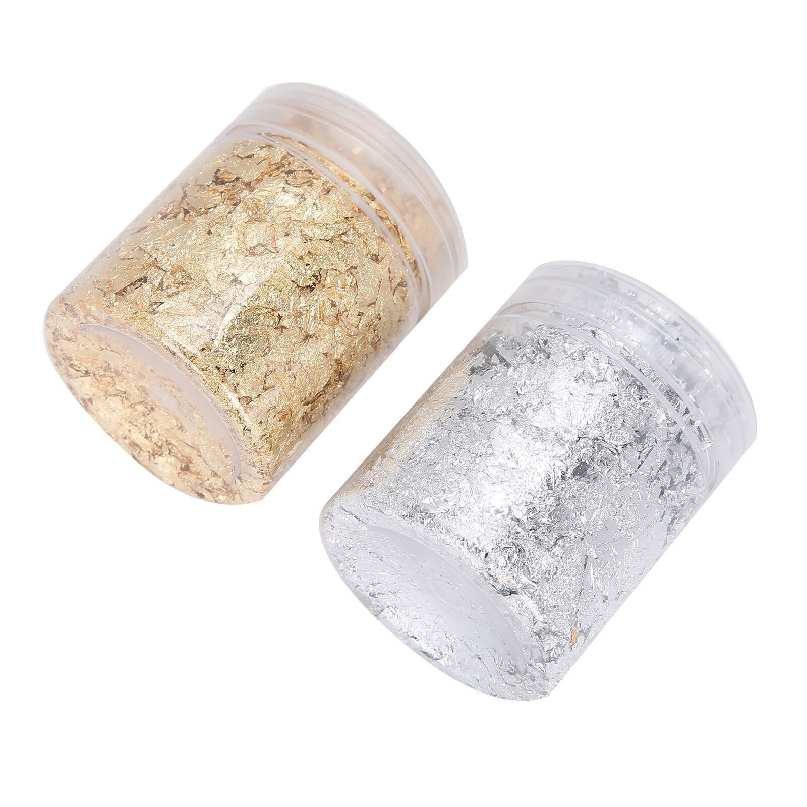 Nail Art Shiny Gold Foil DIY Gold Flakes Glitter Decoration 5g X 2 Bottles