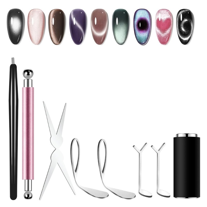 1Set ABS Cats Eye Magnets For Stunningly Cats Eye Manicure Effects Manicure