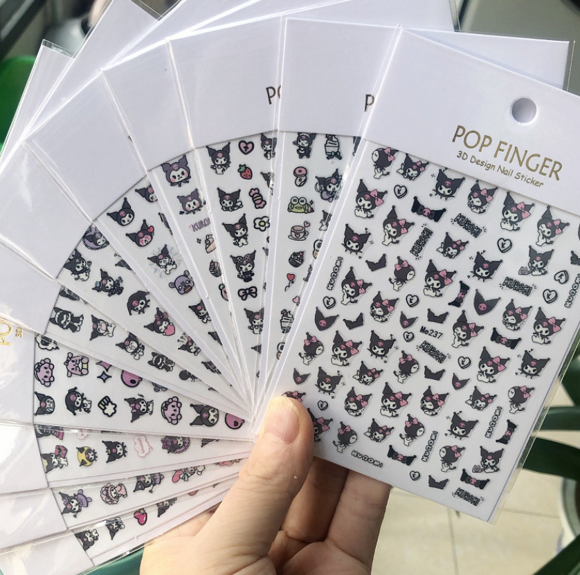 Sanrio Melody Adhesive Stickers Nail Art Supply Cinnamoroll Pochacco Anime NS50