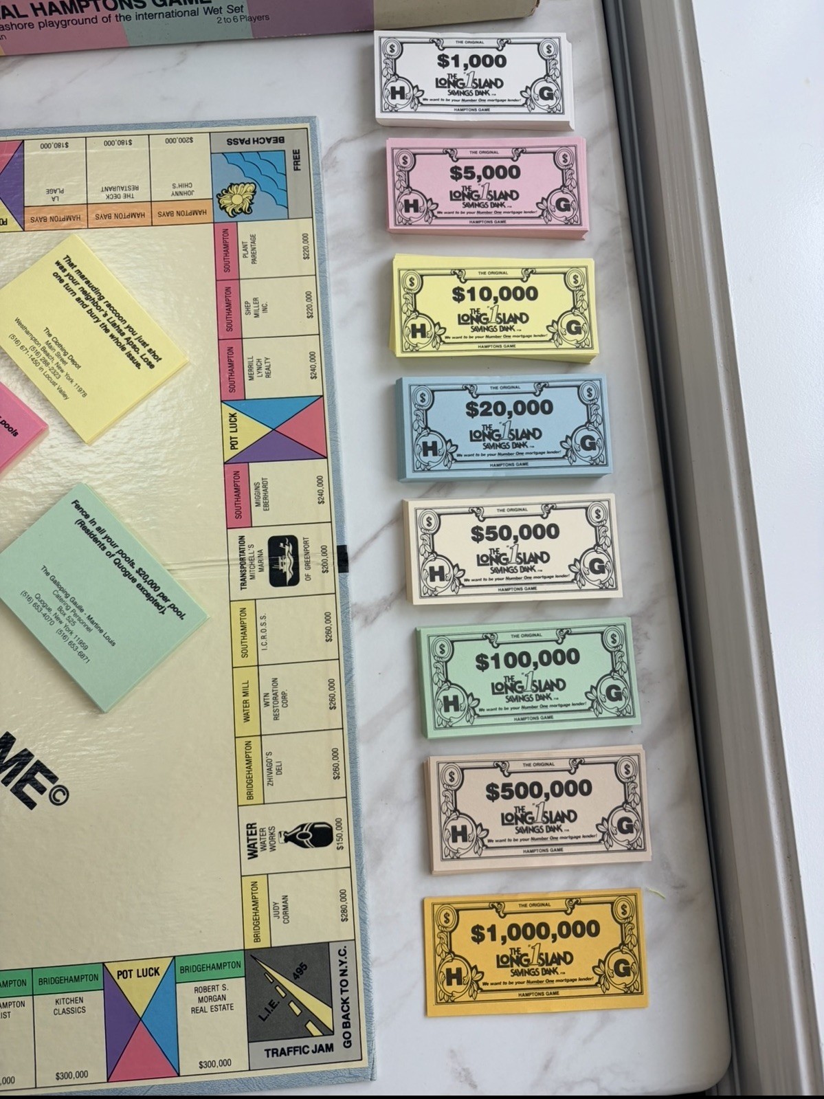 Vintage BNIB The Original Hamptons Board Game Monopoly East end Long Island NY