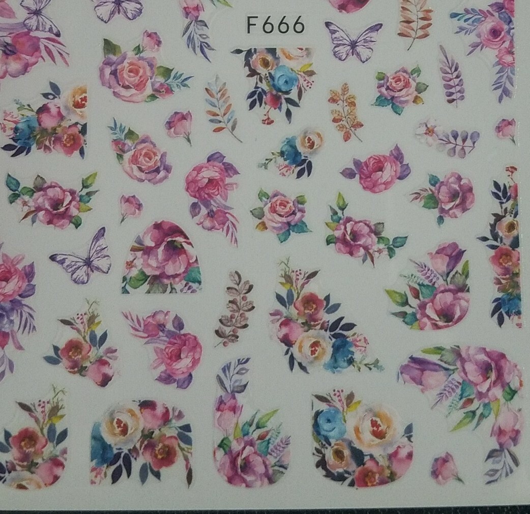Pretty Flowers Nail Stickers
