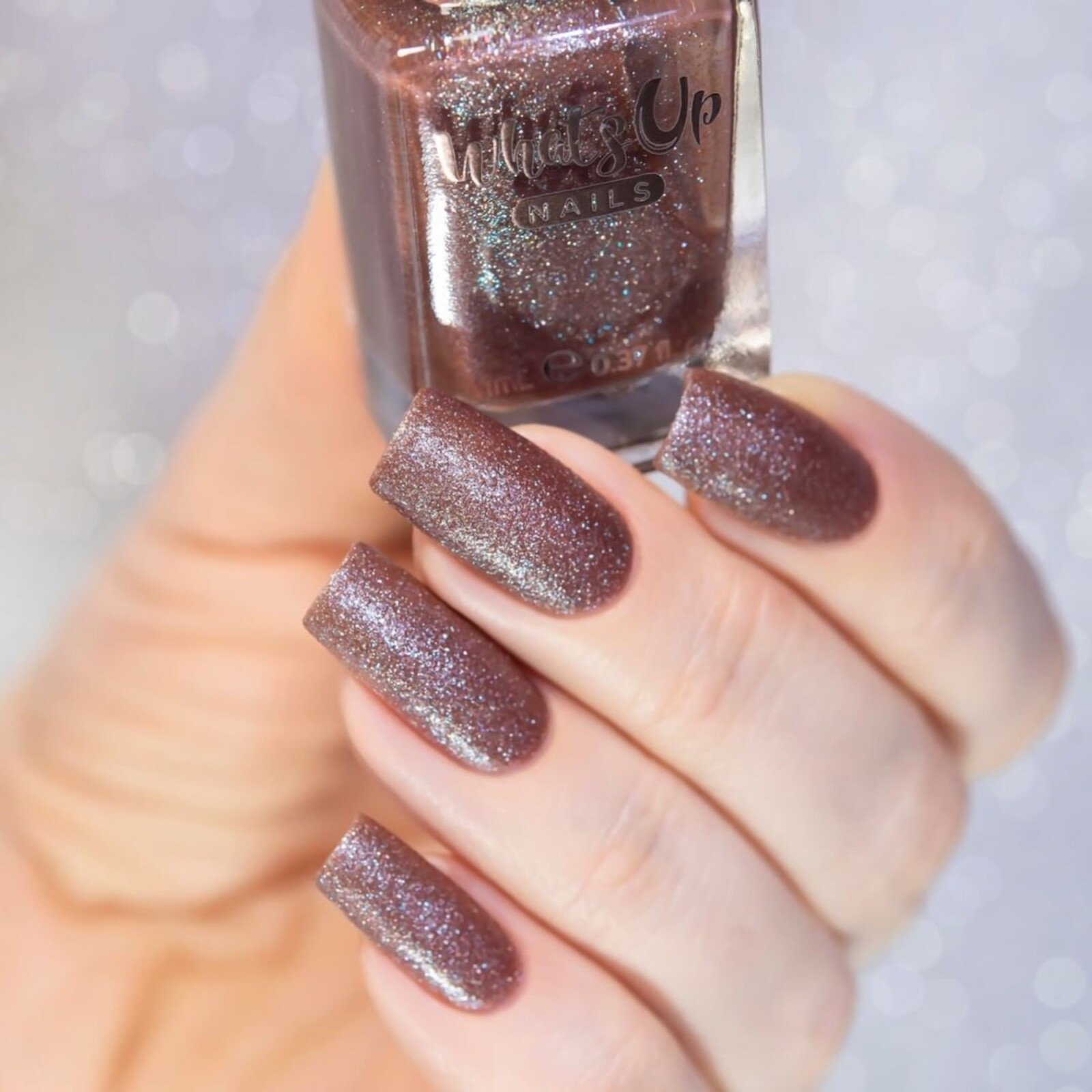 Earthlike Nail Polish (Brown Base Green/Purple Duochrome Shimmer) for Nail Art