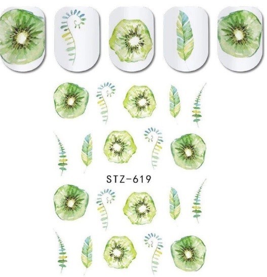 Cactus Nail Art: Succulent Plant Water Decals (Group 1)