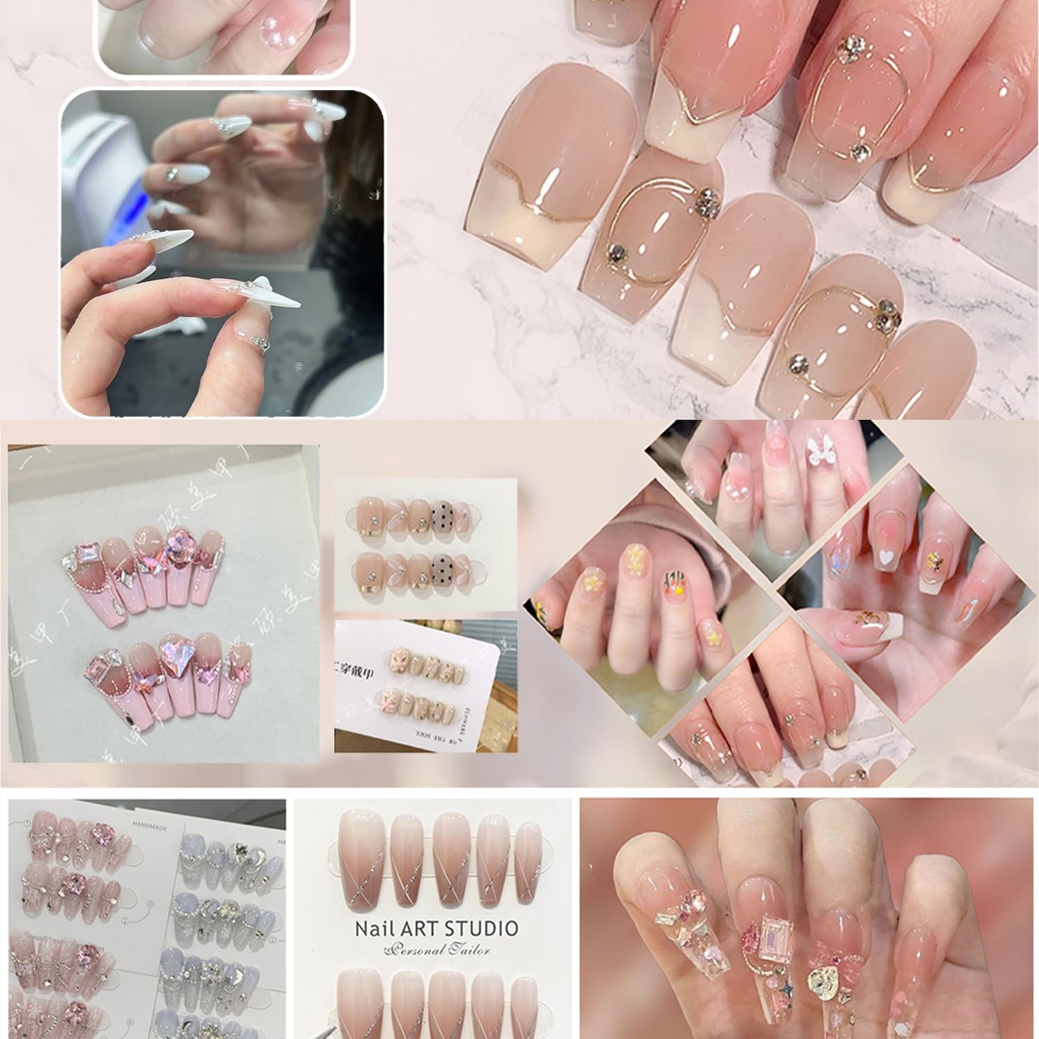 Nail Adhesive Tabs, Sticky Tabs for Nails, Strong Nail Glue 25 Sheets (600 Pcs)